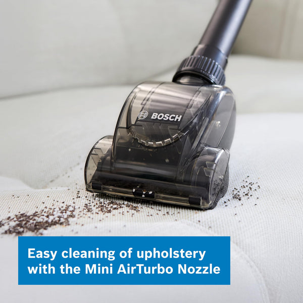 Bosch Series 2 BGS05BU2GB Bagless Cylinder Vacuum Cleaner with Mini AirTurbo Nozzle, Suitable for Hardfloor, Carpet & Car, Compact & Lightweight, 700W, 1.5L, Turquoise