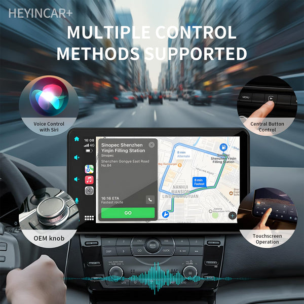 HEYINCAR+ 2025 Wireless CarPlay Adapter UK, Effortlessly Convert Wired to Wireless CarPlay, Compatible with iPhone iOS 10+ & Android Auto, Mini & Stable Car Play Wireless