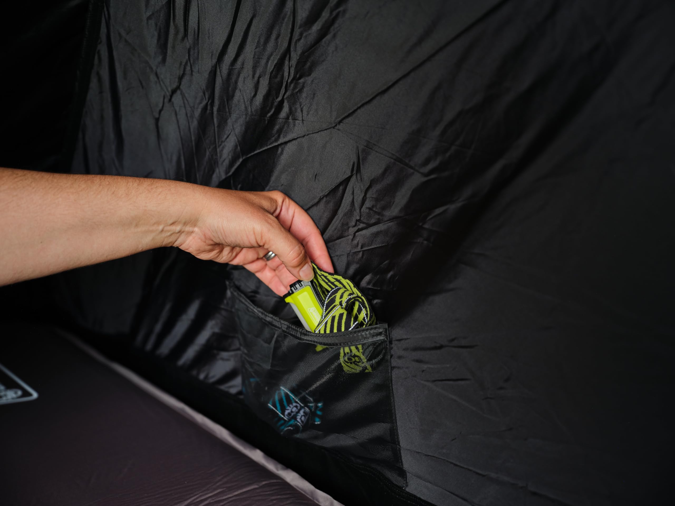 Coleman Spruce Falls 4 Tent | 4 Man Vis-a-Vis Family Tent with 2 opposite XXL size Bedrooms and Living area | 4 Person Camping Tent | 3000mm Waterproof | Sewn-in Groundsheet