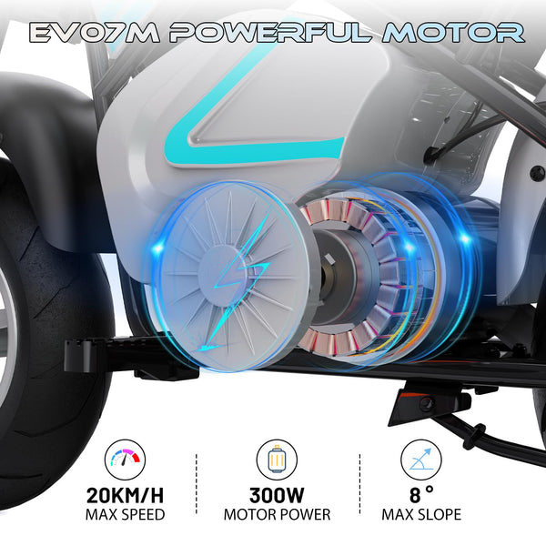 EVERCROSS EV05M Electric Motorcycle for Kids, 150W Kids Ride On Motor-cycle, 8/16 km/h Speed Modes & 15 km Long-Range Electric Motorcycle, 12'' Moto Cross for Children Aged 3-12 Years