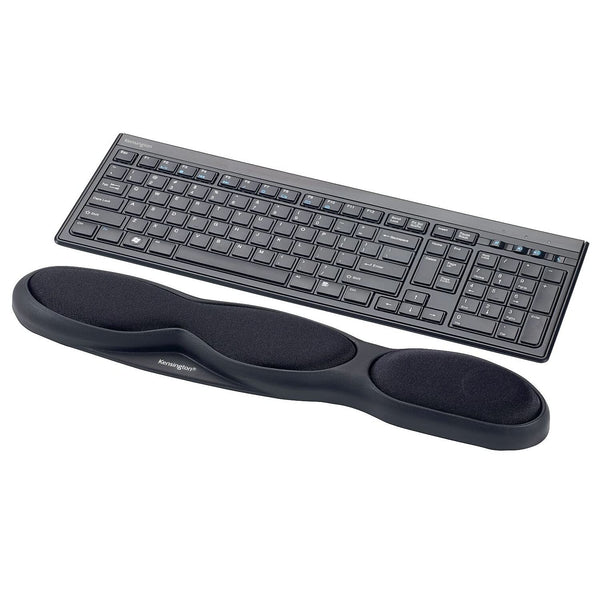 Kensington Keyboard Wrist Rest - Ergonomic duo gel wrist rest, compatible with full length / gaming keyboards for comfort when at computer, laptop, office, PC, home - Red/Black (62398 )