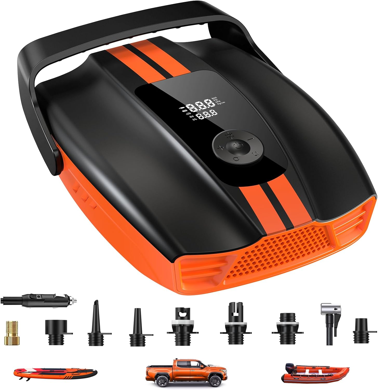 50PSI Electric Paddle Board Pump,Dual Stage Inflation & Auto-Off Feature SUP Air Pump,12V DC Car Connector, for Inflatable Stand Up Paddle Boards,Inflatable Boat,Especially for Pickup