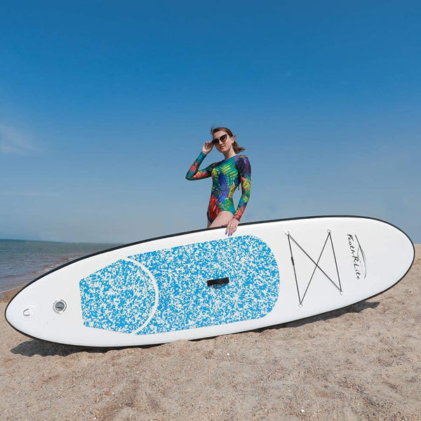 FEATH-R-LITE 10' &11' Inflatable Ultra-Light Stand Up Paddle Board for All Skill Levels Included with SUP, Adj Paddle, Pump, Backpack, Leash