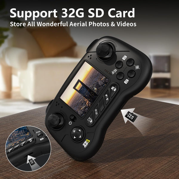 Toladrone TD31LCD Drone with LCD Screen, Digital Image Transmission, Drone with Camera Brushless Motor Drones for Beginners, Foldable RC Quadcopter for Adults