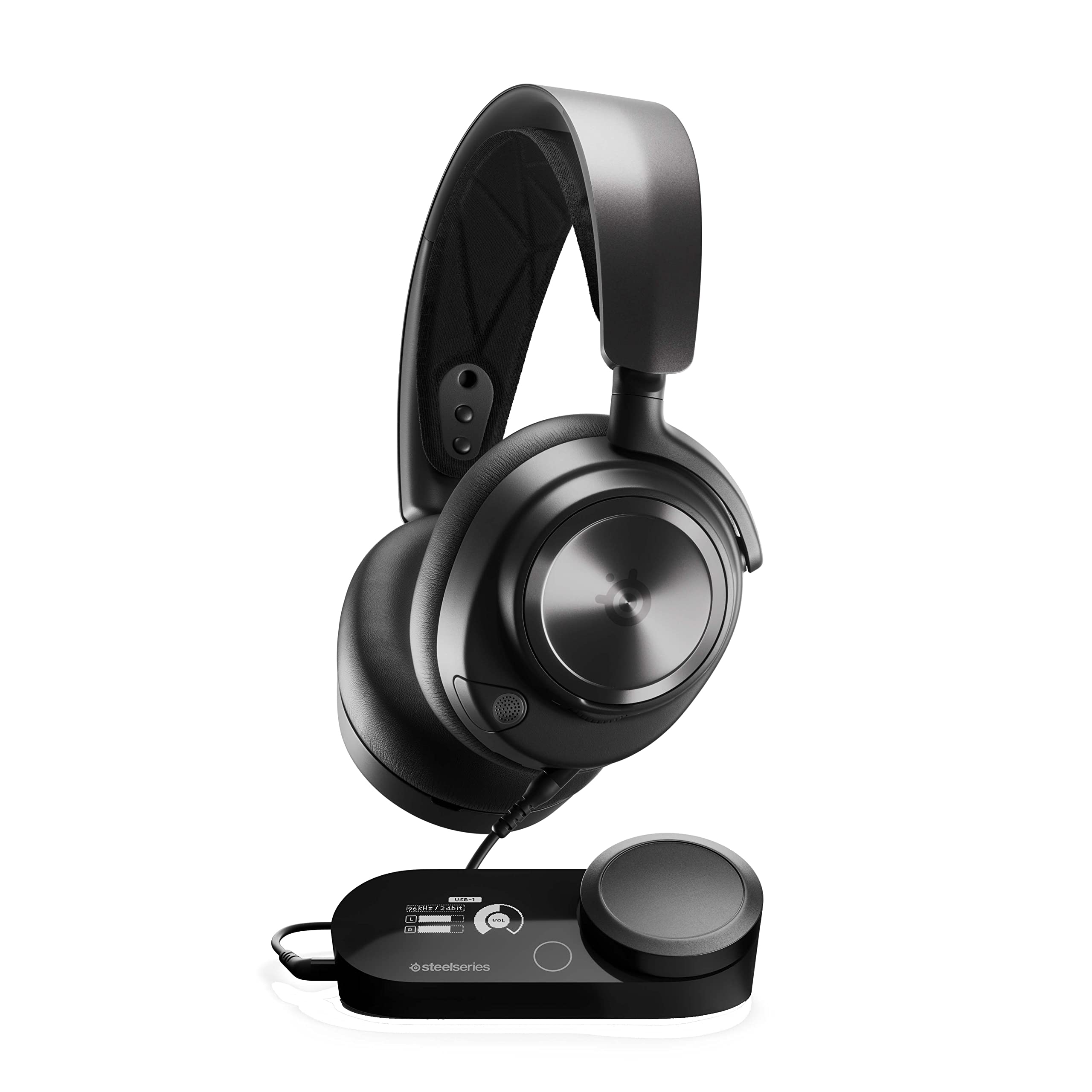 SteelSeries Arctis Nova Pro for Xbox - Multi-System Gaming Headset (Xbox, PC, Switch & More) - Premium Hi-Fi Drivers - Hi-Res Certified GameDAC Gen2 - 360° Spatial Audio - Retractable Mic