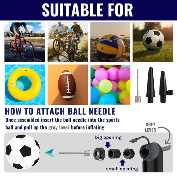 VeloChampion Mini Bicycle Pump with Frame Mount. Portable Alloy Pump For Presta, Schrader and Dunlop Valves. Suitable for All Bikes - Road, Mountain & BMX