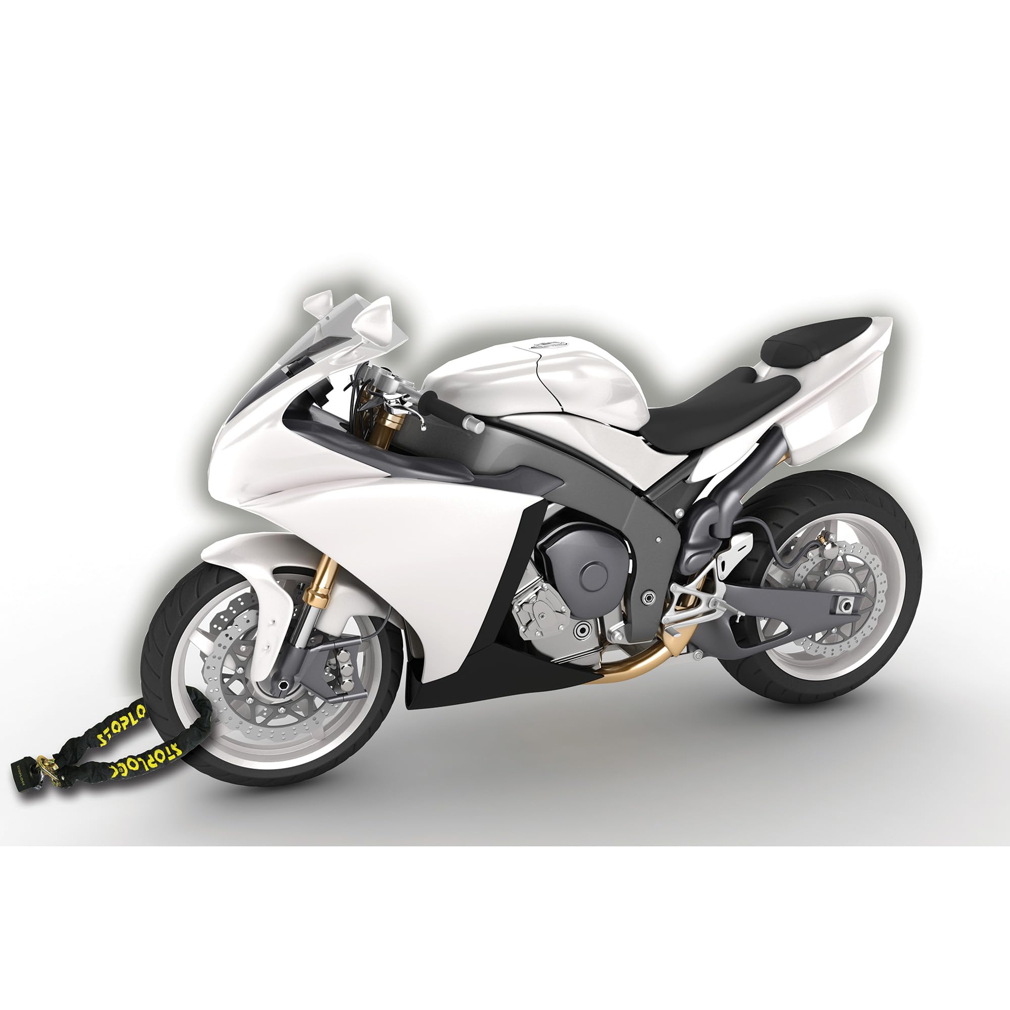 Stoplock Wheel Clamp HG 400-00 - Anti-Theft Lock Device for Small-Wheeled Cars Caravans Trailers With 13" to 15" Wheels , Yellow