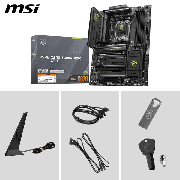 MSI X670E GAMING PLUS WIFI Motherboard, ATX - Supports AMD Ryzen 9000 / 8000 / 7000 Series Processors, AM5 - 80A SPS VRM, DDR5 Memory Boost 7800+ MHz/OC, PCIe 5.0 x16, M.2 Gen5, Wi-Fi 6E
