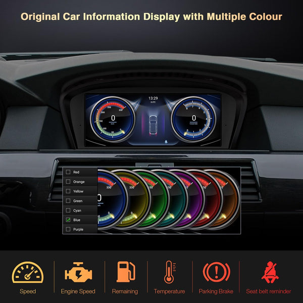 XTRONS 8.8" Car Stereo Android Octa-Core 4+64GB for BMW 3 Series E90 E91 5 Series E60 E61 (2005-2008) w CCC system Touch IPS Screen GPS navigation, w 4G LTE CarAutoPlay Android Auto Support AHD Camera