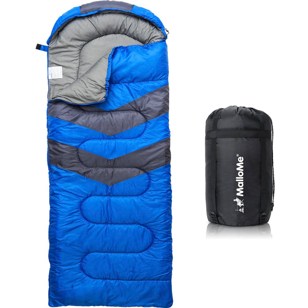 MalloMe Sleeping Bags for Adults & Kids Sleeping Bag 3-4 Season - Ultralight Backpacking Sleeping Bag Cold Weather & Warm, Lightweight Compact, Single Adult Girls Boys Winter Sleep Camping Accessories