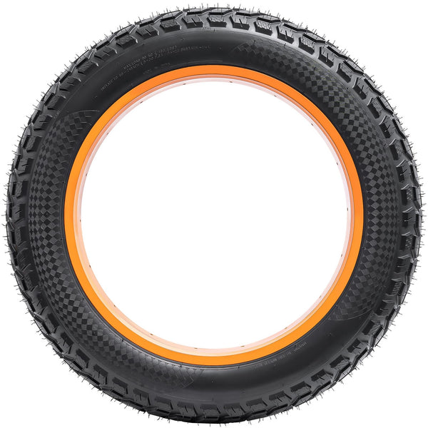 YunSCM 1-Pcs 20'' Fat E-Bike Tyre 20x4.0 ETRTO 102-406 with 20 inch Heavy Duty Inner Tube 20x3.5/4.0 AV32mm Schrader Valve Compatible 98/100-406 Road