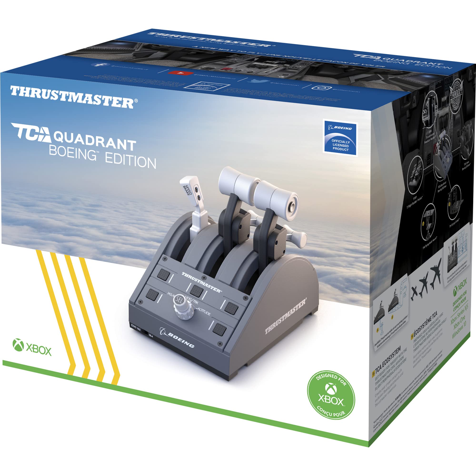 Thrustmaster TCA Yoke Pack - High-Precision Flight Controller and Throttle Quadrant with Official Boeing License for PC and Xbox Series X|S