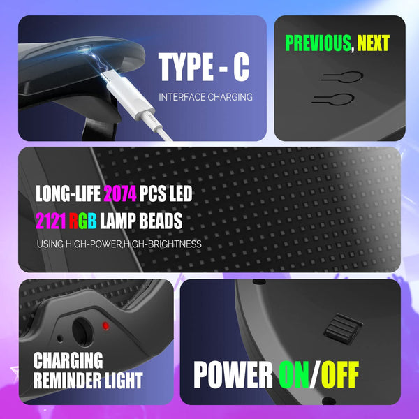 megoo LED Mask with Bluetooth Design Customized Programmable by APP,Halloween LED Luminous Mask for Costume Halloween DJ Masquerade Rave Cosplay Birthday Party