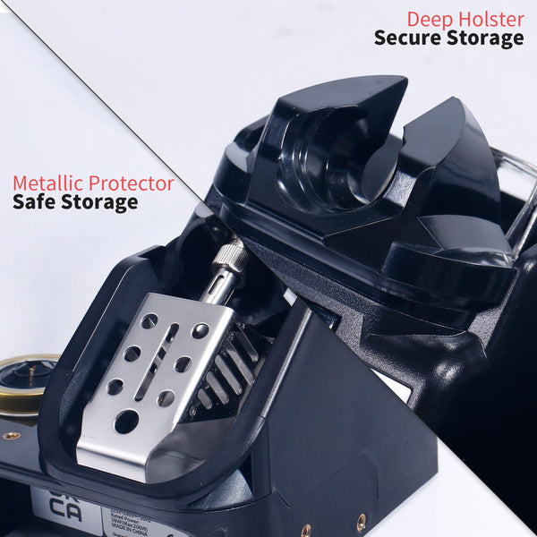 YIHUA 926LED IV 60W Digital Soldering Iron Station Kit w Temperature Stabilization for Soldering & Desoldering w Helping Hands 5 Soldering Iron Tips Lead-Free Solder Solder Sucker UK Plug (Silver)