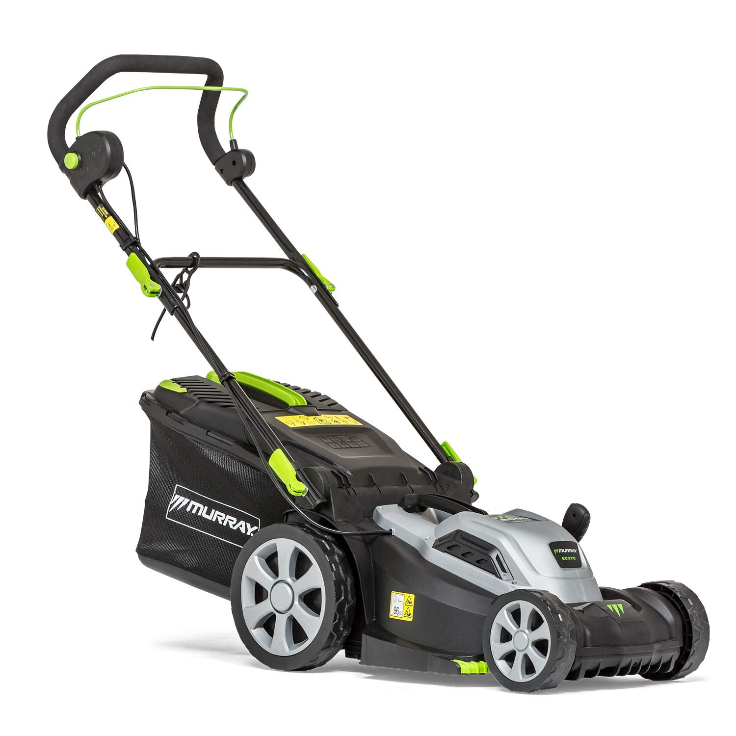 Murray Corded Electric Lawnmower 2-in-1 - Compact Lawn Mower 1200W/32cm with Grass Box 27L for Small Lawns - Ergonomic Soft Grip for Easy Grass Cutting, Overload Protection