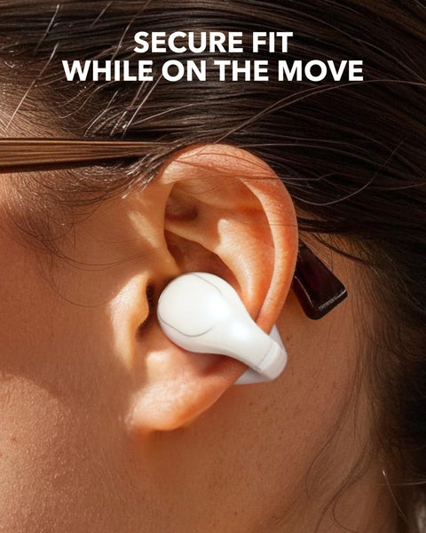 soundcore C30i by Anker, Open-Ear Earbuds, Clip-On Earphones, Lightweight Comfort, Stable Fit, Firm-Shell Design, Attachable Ear Grips, Big Drivers for Clear Audio, 30H Play, IPX4 Water-Resistant