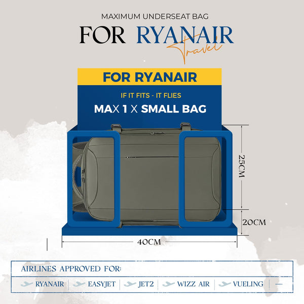 for Ryanair Cabin Bags 40x20x25 Underseat Bag,Small Travel Backpack Cabin Size Carry-ons for Women Men,Hand Luggage for Overnight,Casual Daypack with Laptop Compartment,Anti Theft Pocket