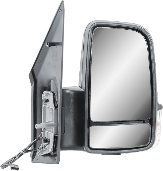 Driver Right Side Door Wing Mirror O/S Manual Without Heated Short Arm Black Cover For Mercedes Sprinter VW Crafter 2006 to 2018