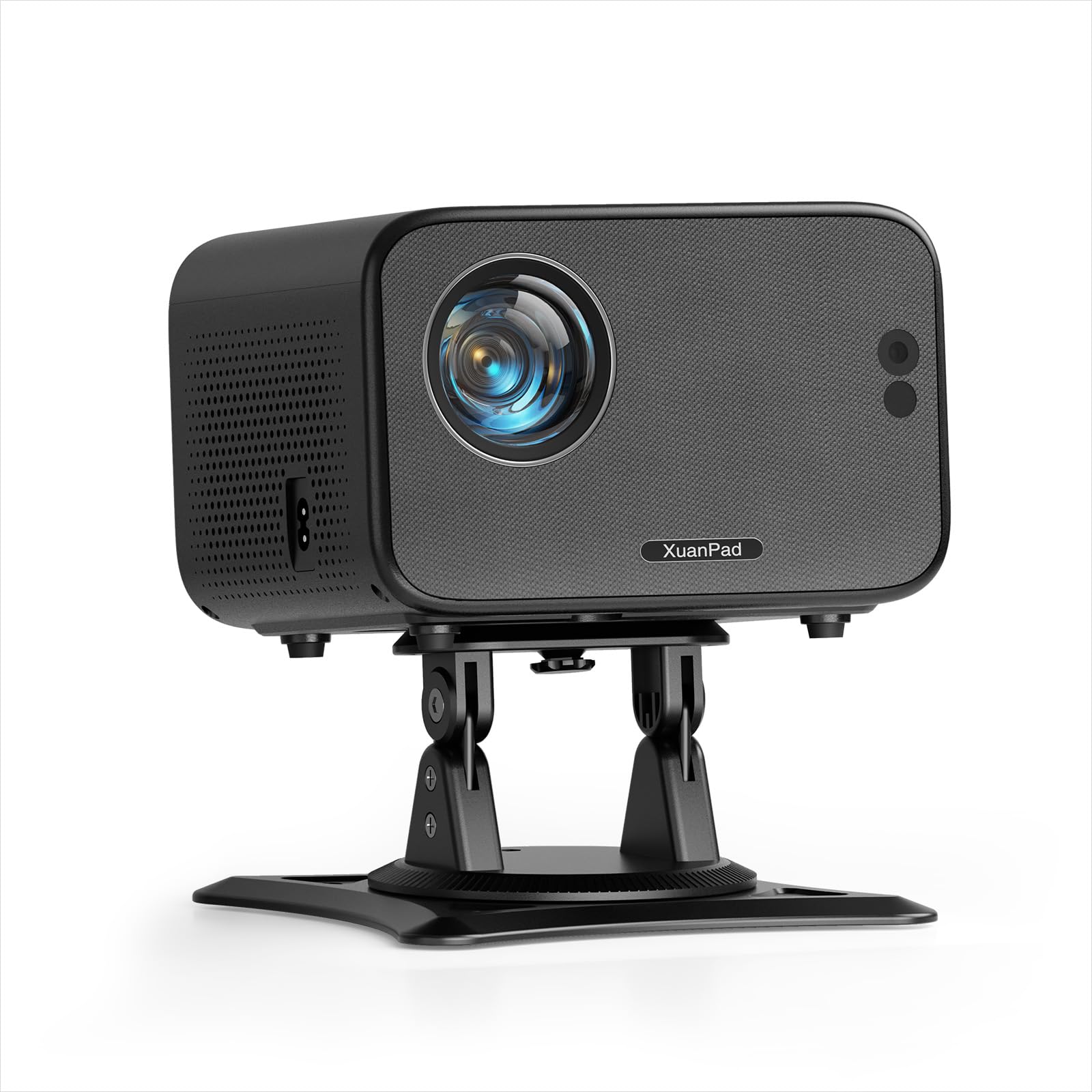 [Official Netflix Certified & Auto Focus] Smart Projector 4K Support, XuanPad Mini Projector for Bedroom, 800 ANSI, Auto Keystone, 3D Stereo Sound WiFi Bluetooth Projector with 360°Adjustable Stand