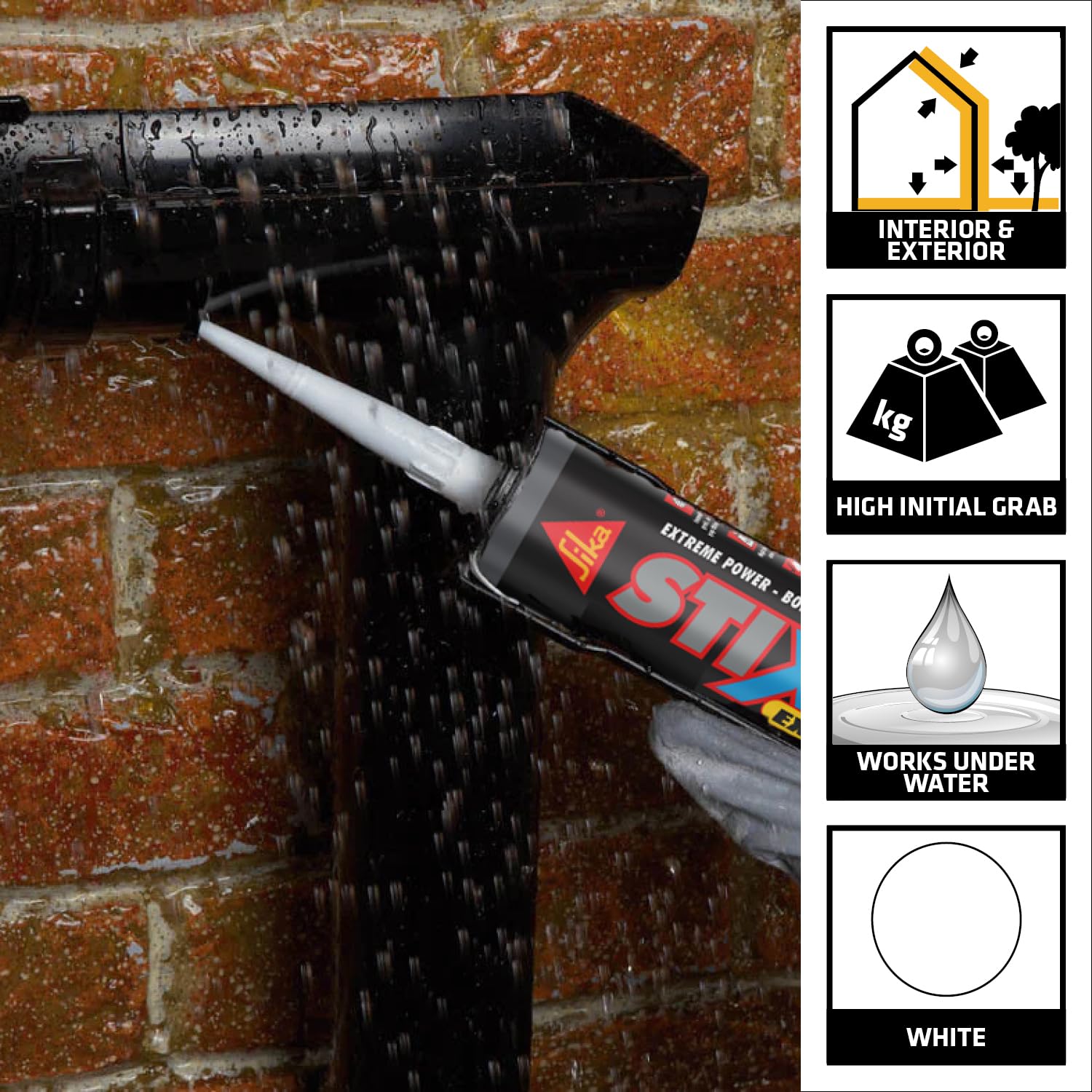 Sika Stixall – Extreme Power Sealant And Adhesive – Waterproof – Crystal Clear – 290ml