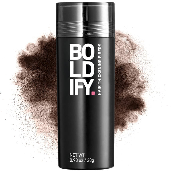 BOLDIFY Hair Fibres (56g) - Fill In Thinning and Fine Hair for an Instantly Fuller, Thicker Look - 14 Shades for Women and Men - Medium Brown