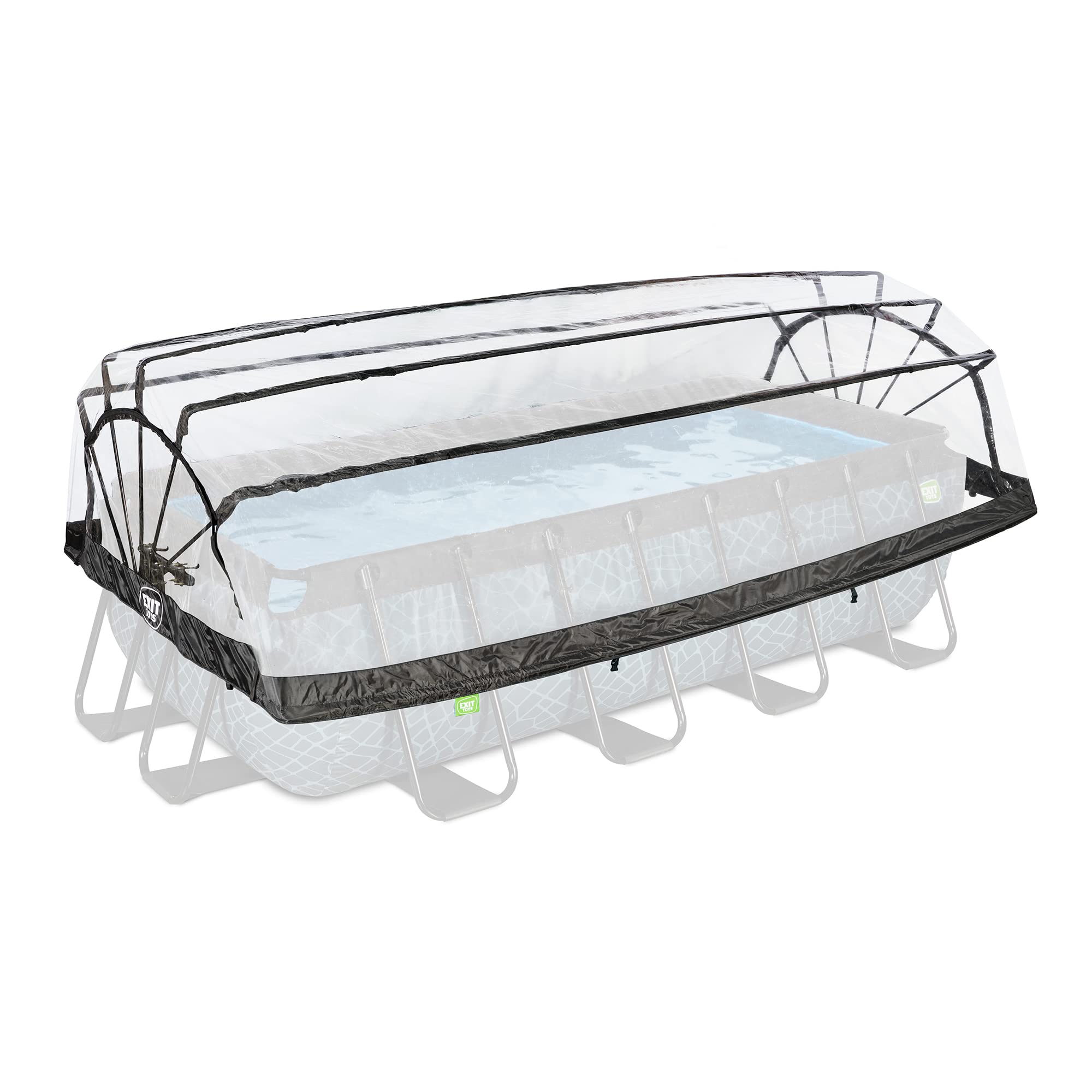 Pool Dome 10x6.6ft - Universal for Rectangular Pools - Keeps Water Warm and Clean - Protects Against Wind and Debris - Excellent Customer Service - Suitable for EXIT and Other Frame Pools