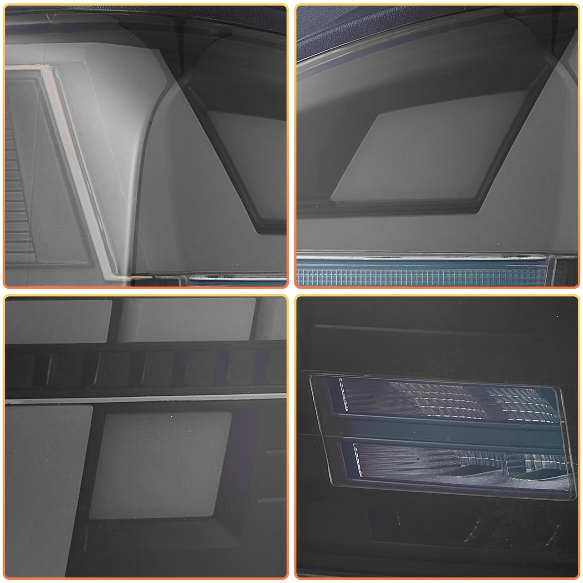 VLAND LED Rear Lights Compatible With Transporter T5 Facelift T5.1 Caravelle Multivan TDI TSI 2010-2014, w/Startup dynamic display, Driver & Passenger Side - Smoked