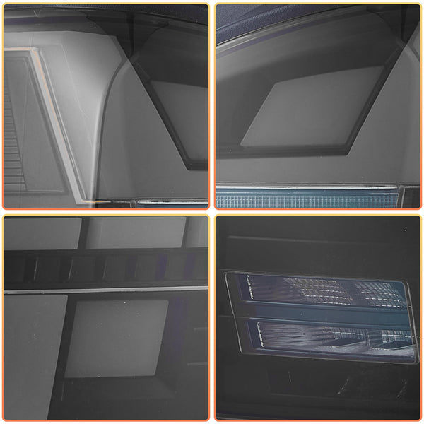 VLAND LED Rear Lights Compatible With Transporter T5 Facelift T5.1 Caravelle Multivan TDI TSI 2010-2014, w/Startup dynamic display, Driver & Passenger Side - Smoked