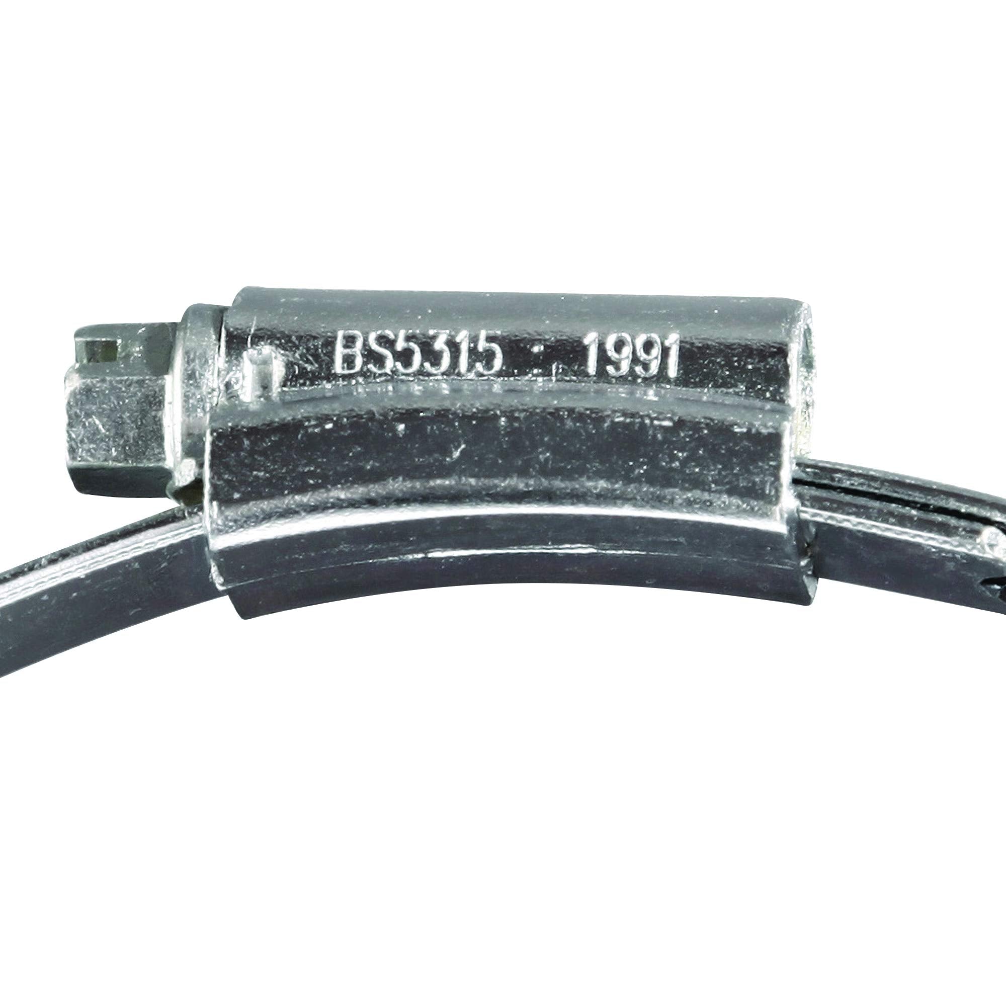 Eclipse Professional Tools ECW1-2A W1 Box of 10 35-50mm (1 ⅜" - 1 ¾") Mild Steel Worm Gear Hose Clamps