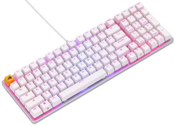 Glorious Gaming GMMK 2 Full Size (96%) - Mechanical Gaming Keyboard, Aluminium Frame, Customisable, Doubleshot Caps, Fox Switches, Per Key RGB, Full NKRO, English UK QWERTY Layout - Pink