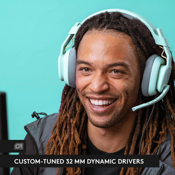 ASTRO A10 Gaming Headset Gen 2 Wired Headset, Over-ear Gaming Headphones, Lightweight & damage resistant, Flip-to-mute microphone, 32 mm drivers, Compatible with PS5, PS4, Nintendo Switch, PC - Black