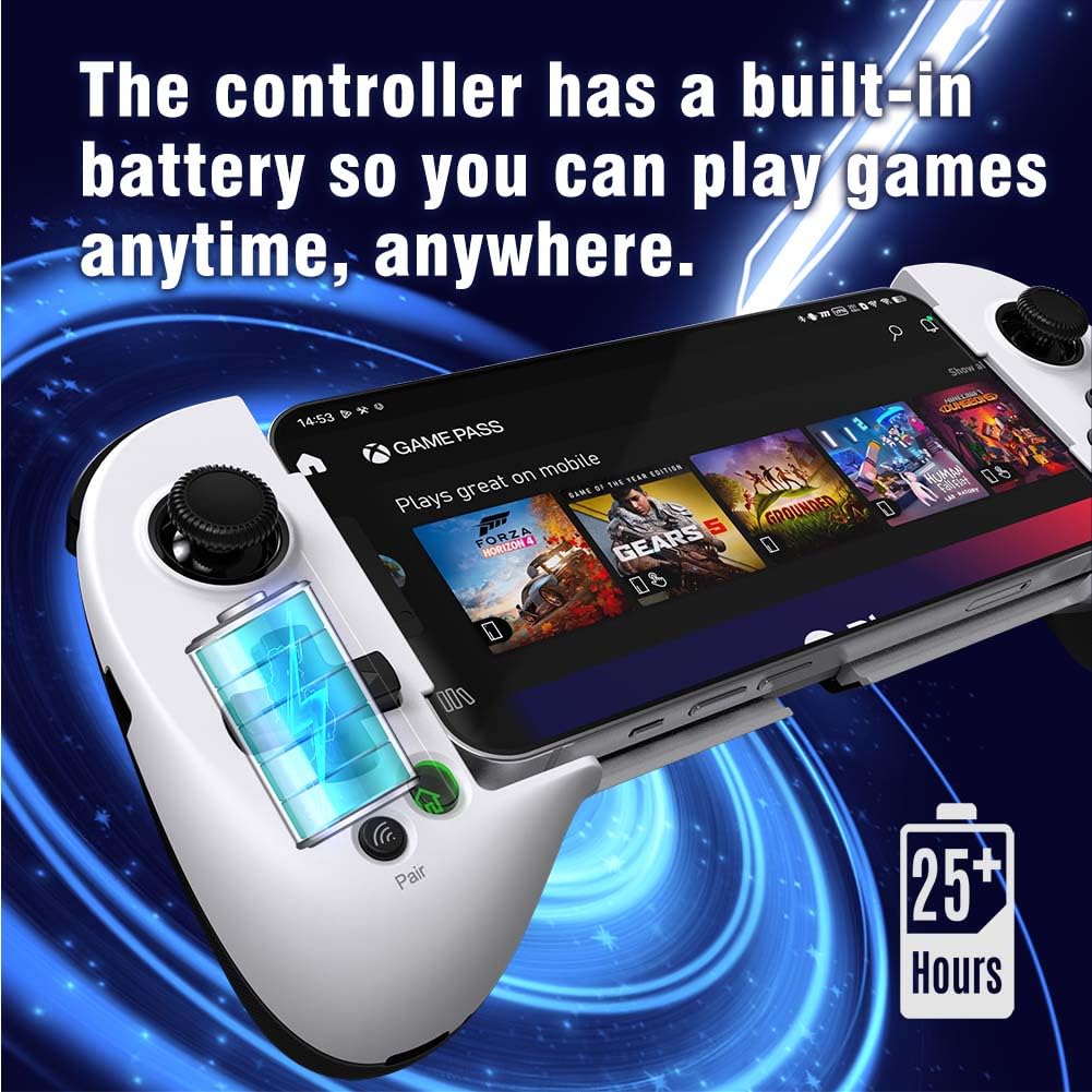 ShanWan Mobile Gaming Controller for Android/iOS, Phone controller for iPhone15, Bluetooth connection, PS Remote Gaming Xbox Cloud Steam Link GeForce NOW MFi Apple Arcade Gaming