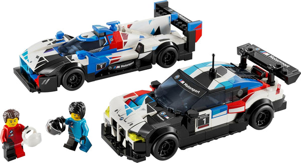 LEGO Speed Champions BMW M4 GT3 & BMW M Hybrid V8 Race Car Toys for 9 Plus Year Old Boys & Girls, Buildable Model Vehicles with 2 Driver Minifigures, Kids' Bedroom Decoration, Birthday Gift Idea 76922