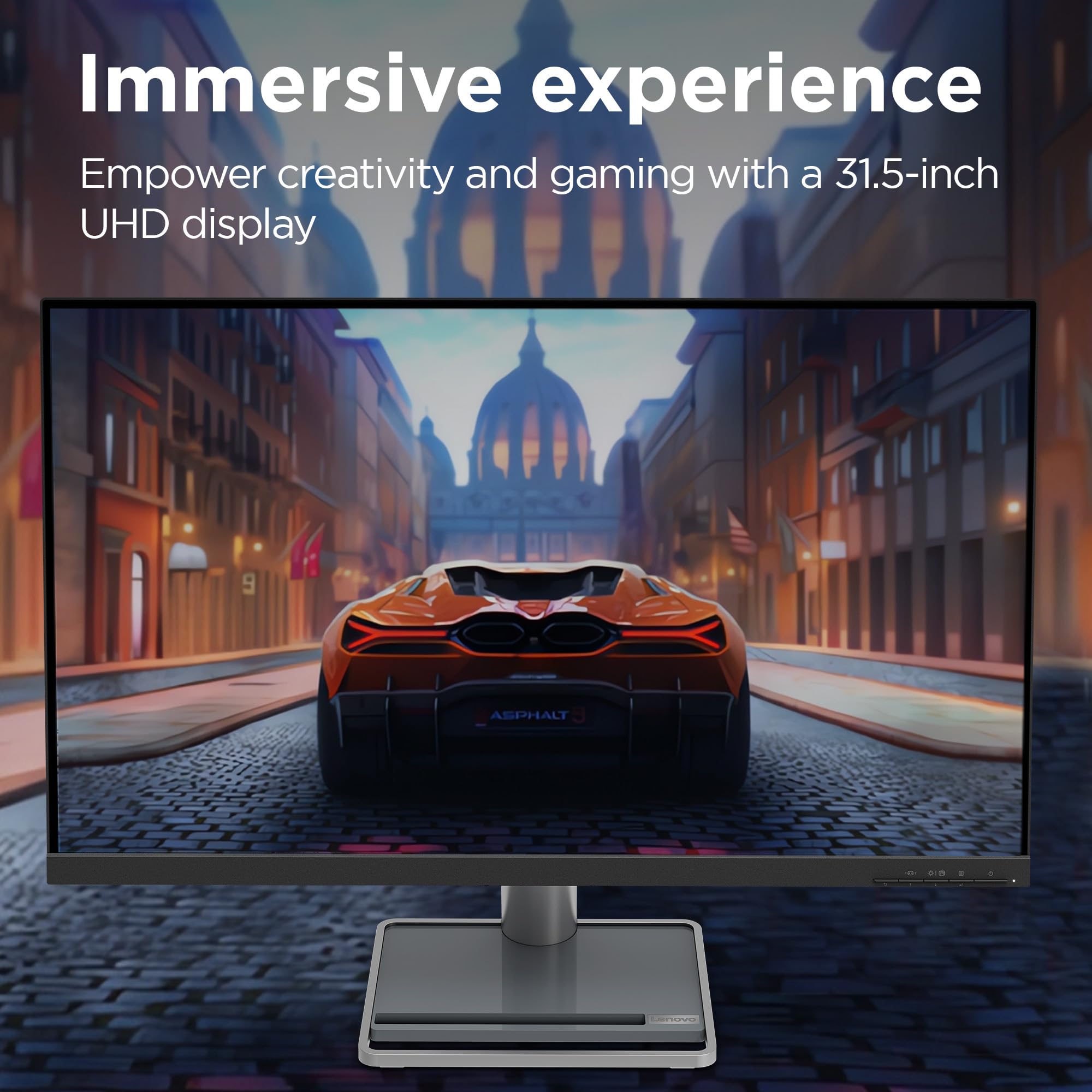 Lenovo L27i-4B 27 Inch PC Monitor | FHD, 1080p, 48-100Hz, IPS, 4ms, VGA and HDMI