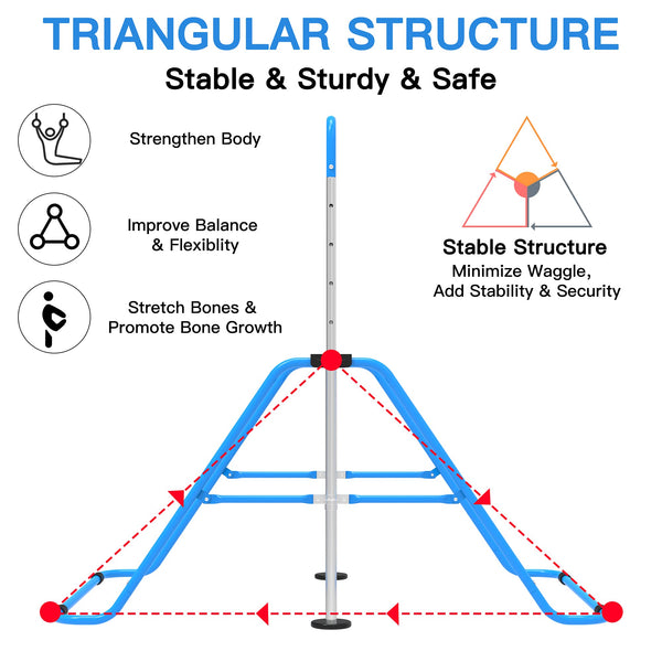 EVERYMILE Gymnastics Bars, Junior Training Kip Bar Gymnastics Equipment for Home,Adjustable Height Folding Horizontal Bar with Gymnastic Rings for Kid