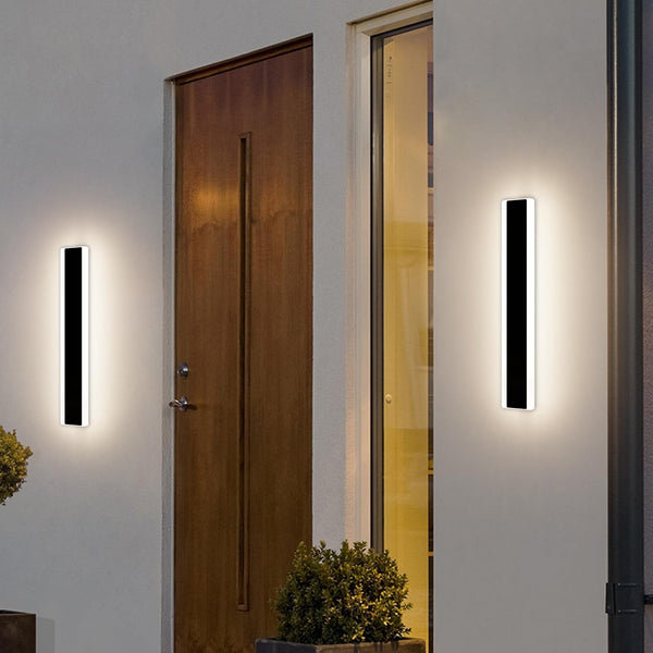 Mikeru 6500k Cool White Outdoor Wall Light, 150cm Modern Porch Wall Light, LED Vertical Long Acrylic Garden Fixture, IP65 Waterproof for Balcony, Living Room, Garage, Patio