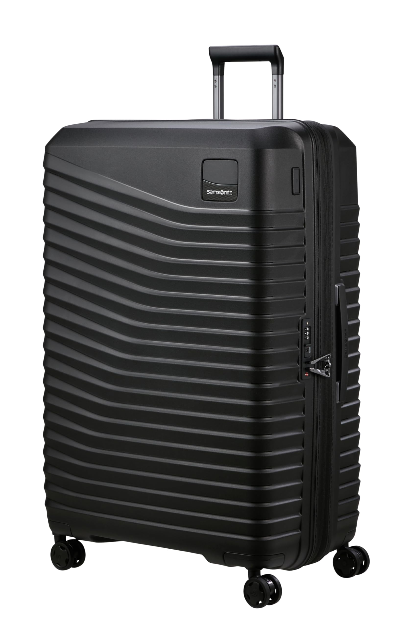 Samsonite Intuo - Spinner M, Expandable Suitcase, 69 cm, 79/87 l, Black (Black)
