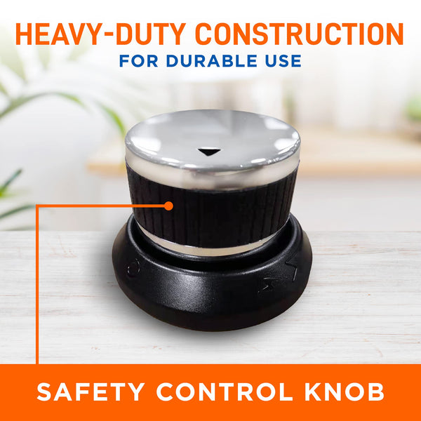 NutriChef Table Top Portable Outdoor Pizza Ovens – 12 inch Gas Pizza Oven, 360° Rotating Pizza Stone, Quick Heating Pizza Maker, Stainless Steel Pizza Grill, Ready Pizza in 60 Seconds, [Long Handle]