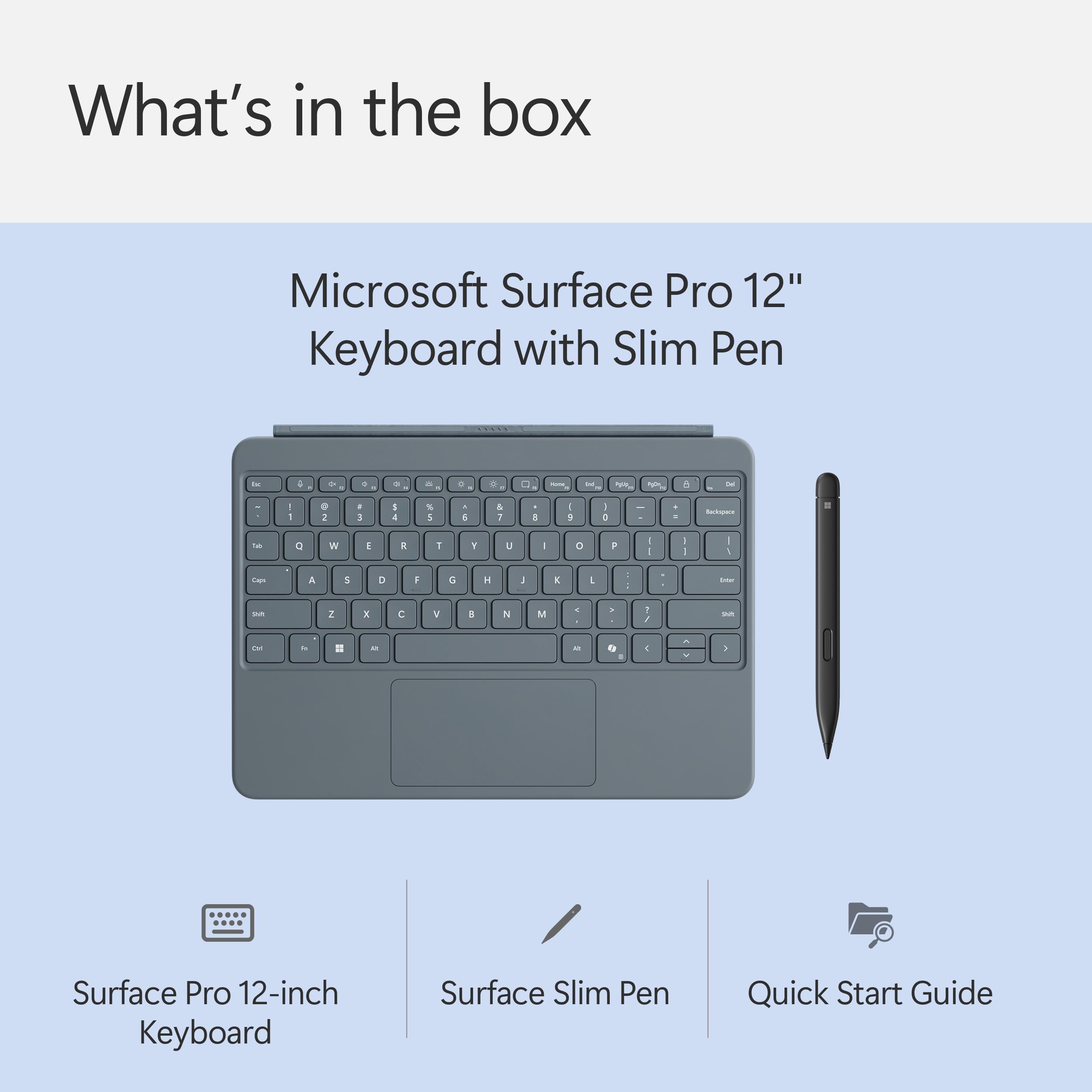 Microsoft Surface Pro Flex Keyboard with Slim Pen | Black | 2-in-1 Alcantara® Keyboard for Surface Pro Windows 11 Copilot+ PC