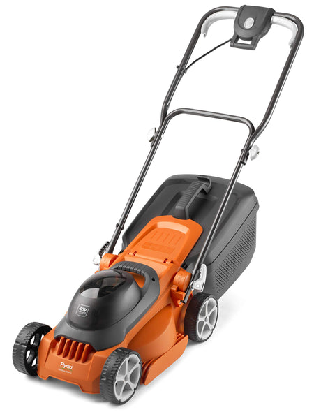 Flymo EasiStore 380R Electric Rotary Lawn Mower - 38 cm Cutting Width, 45 Litre Grass Box, Close Edge Cutting, Rear Roller, Central Height Adjust, Space Saving Storage Features