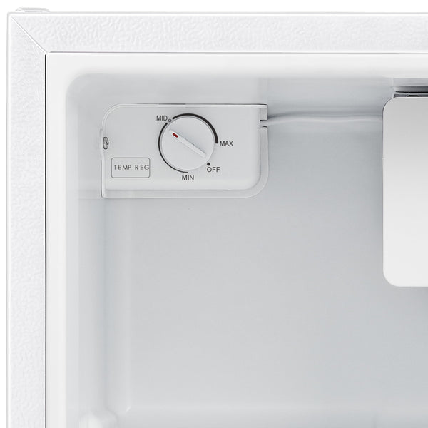 Fridgemaster MUR4545 Small Table Top 45cm Mini Fridge - 45 L - Mechanical Control with Adjustable Thermostat - Reversible Door - 39 dB Low noise - Broad Climate Design - White - E Rated