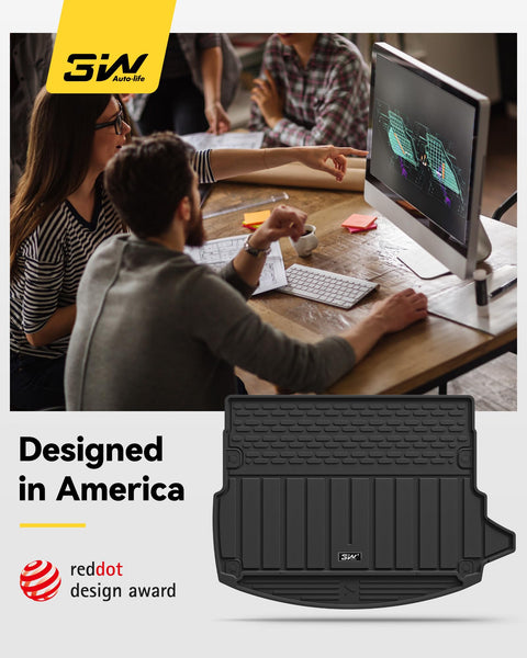 3W Boot Liner Fit for Land Rover Discovery Sport L550 2022 2023 2024 2025, Odorless Thorex™ Dog Friendly Premium Trunk Protection Mats, All Weather Waterproof Anti Slip Easy to Clean Car Accessory