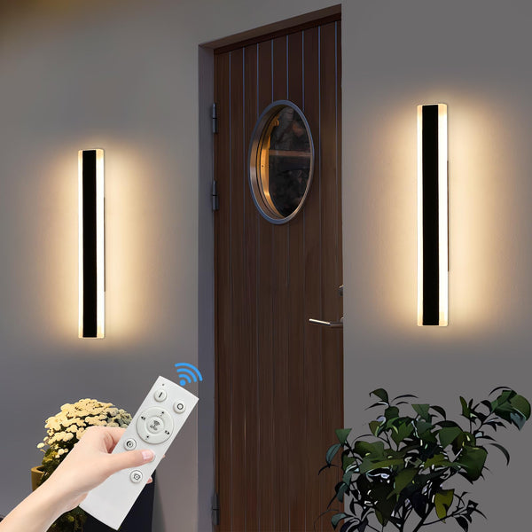 Mikeru 6500k Cool White Outdoor Wall Light, 150cm Modern Porch Wall Light, LED Vertical Long Acrylic Garden Fixture, IP65 Waterproof for Balcony, Living Room, Garage, Patio