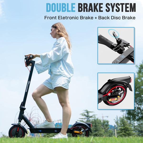 EVERCROSS EV85F/EV10K PRO Electric Scooters Adults, 8.5''/10'' E-Scooter Foldable - APP, 350W/500W Motor, 7.8AH/11.4AH Battery, 15KG/16KG weight, 3 Speed Modes, Dual shock absorbers