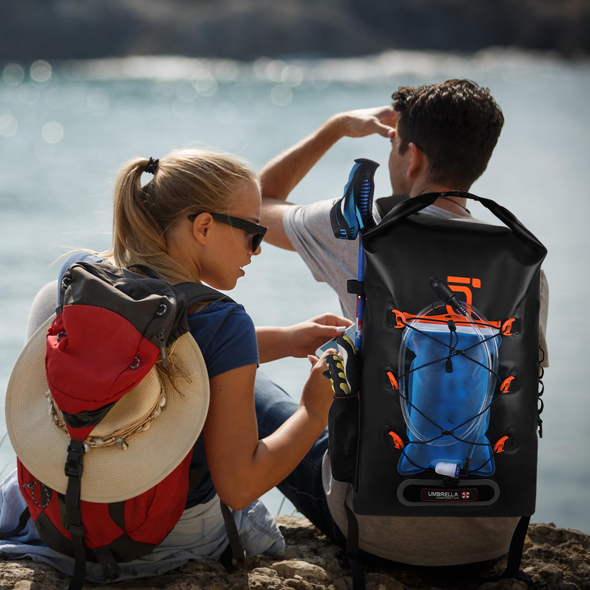 IDRYBAG Waterproof Backpack for Men Women Dry Bags Waterproof Bags for Kayaking