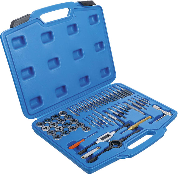 BGS 70105 | Tap and Die Set | Inch Sizes | 1/4" - 1/2" | 56 pcs.