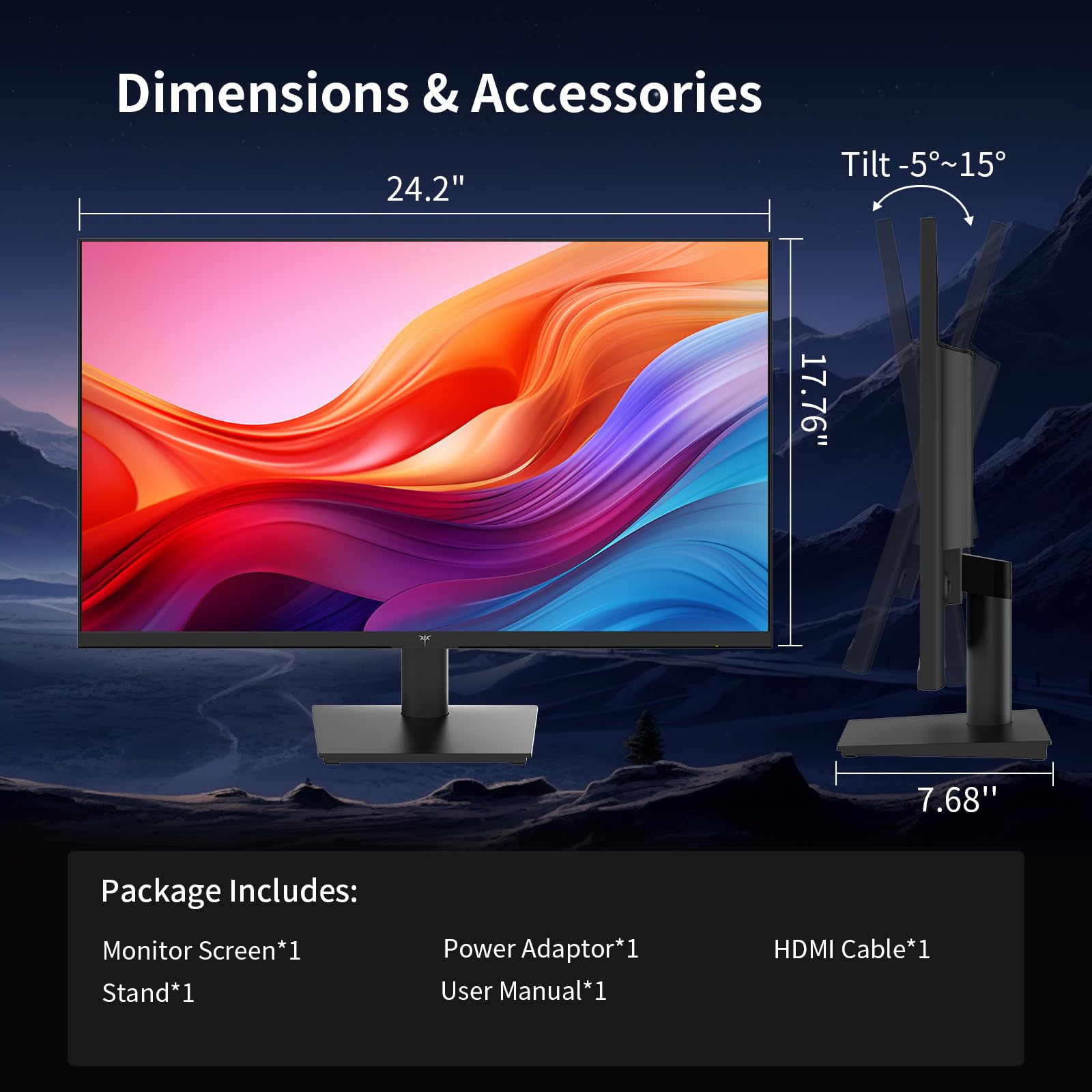KTC Flat 32 Inch Monitor, QHD 1440P 2K@100Hz IPS Large Computer Monitor, Ultra Thin Bezels, Anti-Blue Light, HDR10, 103% sRGB, 86% DCI-P3, 350 Nits, 3ms MPRT, Adaptive Sync for Working and Gaming