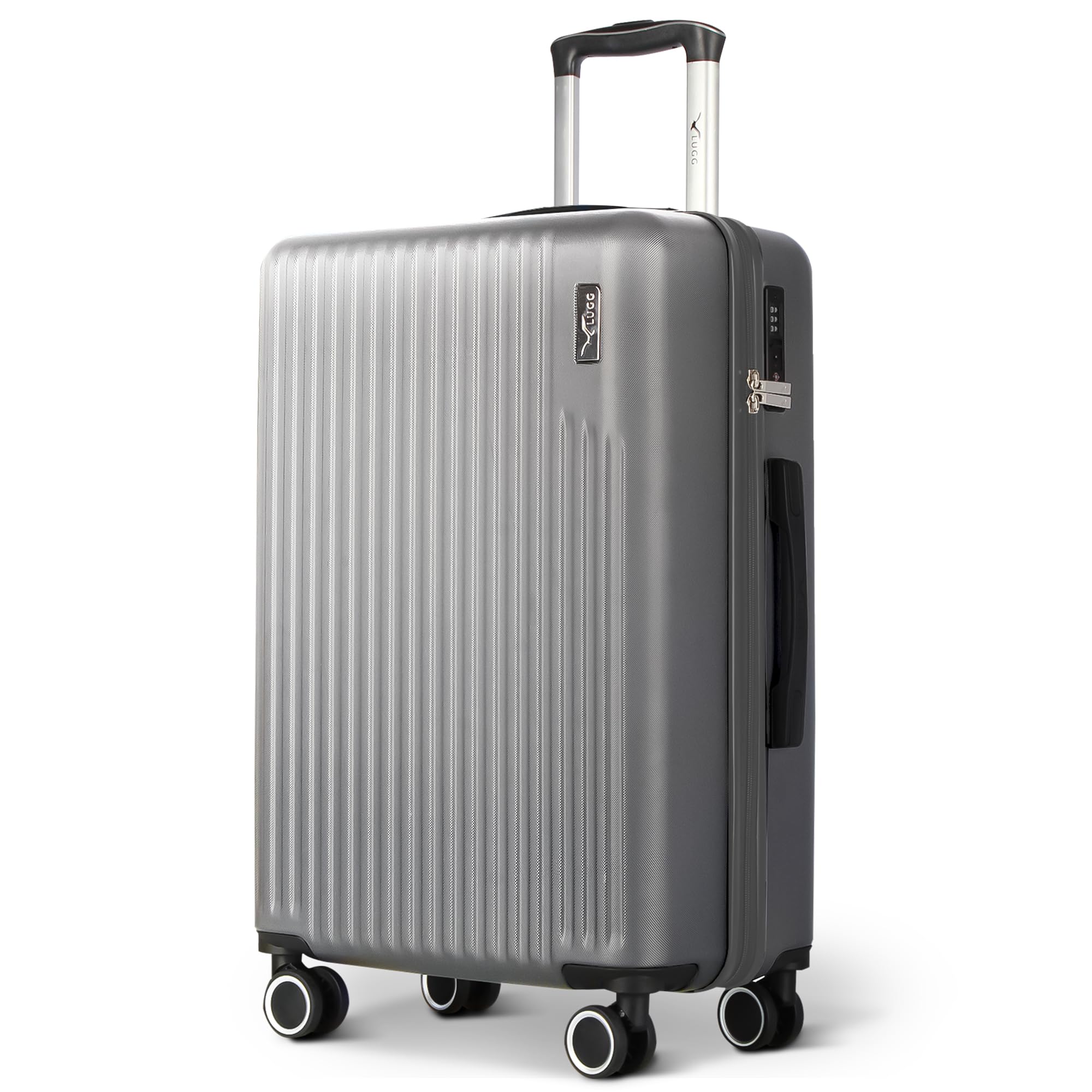 LUGG 15 Inch Vacay Cabin Case - 45x36x20 cm, Airline Approved Carry On Suitcase, ABS Lightweight Suitcase, Water Resistant Hard Suit Case with 360° Spinner Wheels, Carry On Bag with TSA Indent Lock