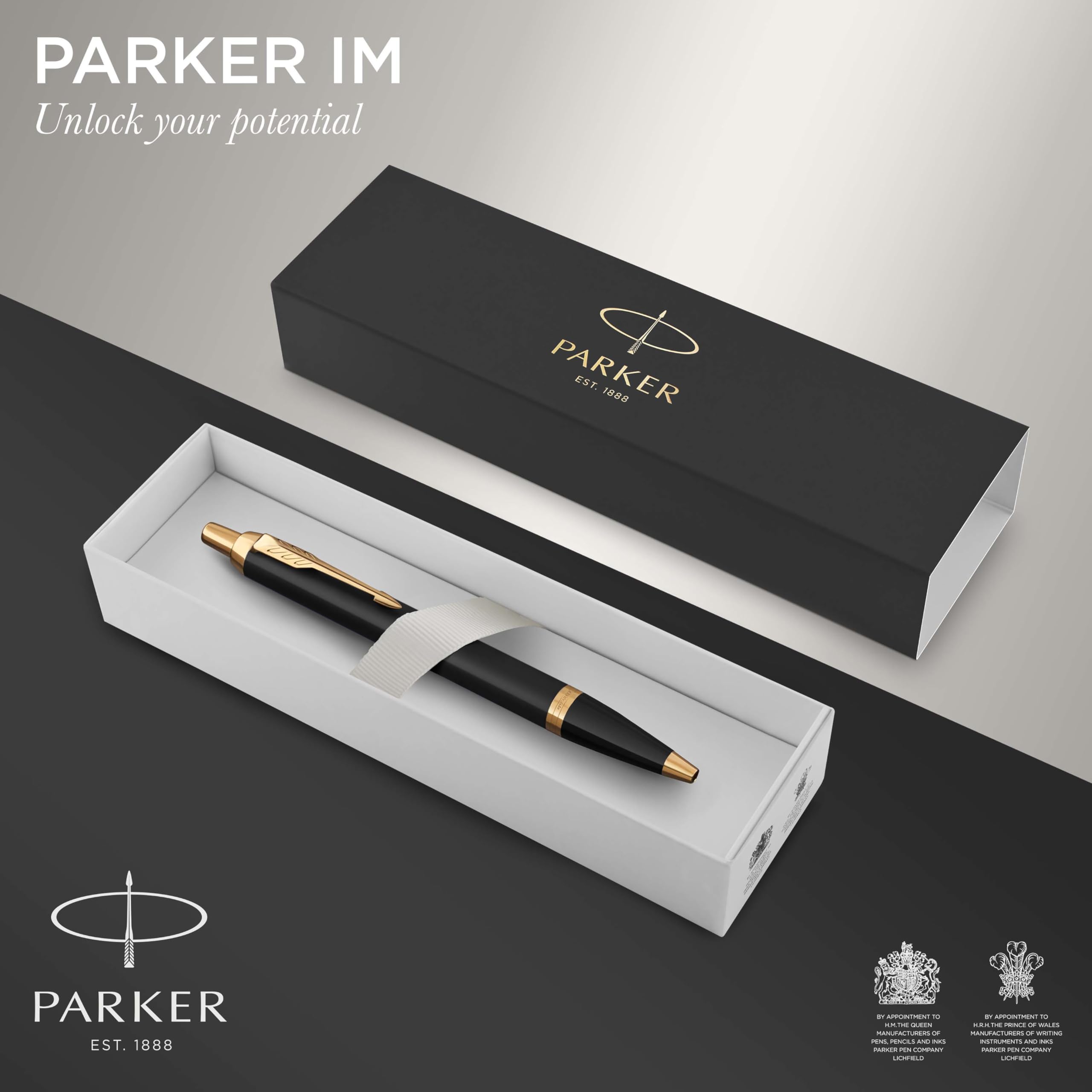 Parker IM Ballpoint Pen | Dark Espresso with Medium Point Blue Ink Refill | Gift Box