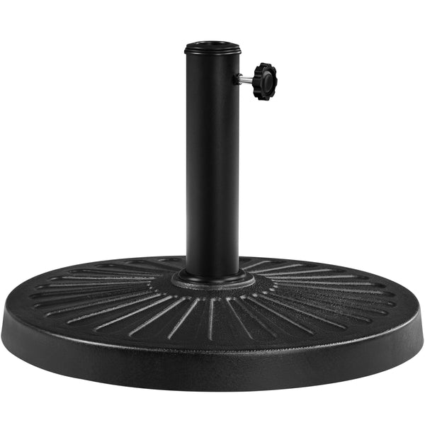 Yaheetech 10kg Patio Umbrella Stand Parasol Base Weight Heavy Duty Garden Parasol Stand Holder Round Iron Umbrella Base Stand Bronze